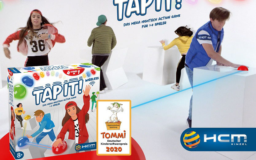 TAP IT! - der TOMMI geht an das Action-Spiel für zu 8 Spieler