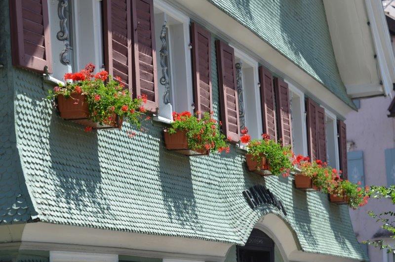 Die Schindelfassaden sind typisch für Scheidegg ©Scheidegg-Tourismus
